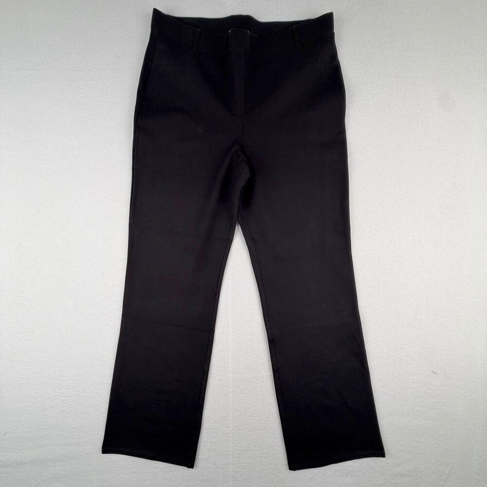 Quince Ultra Stretch XL Black Ponte Straight Leg PantS Minimalist